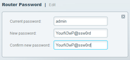 linksys reset password